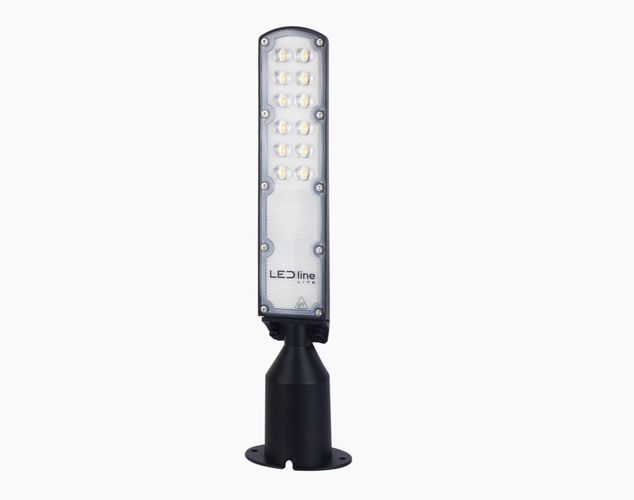 Tänavavalgusti LED 230V 30W 3 000lm, 140° x 70° 4000K, must, FLAMINGO, IP65, IK08 203815 5905378203815