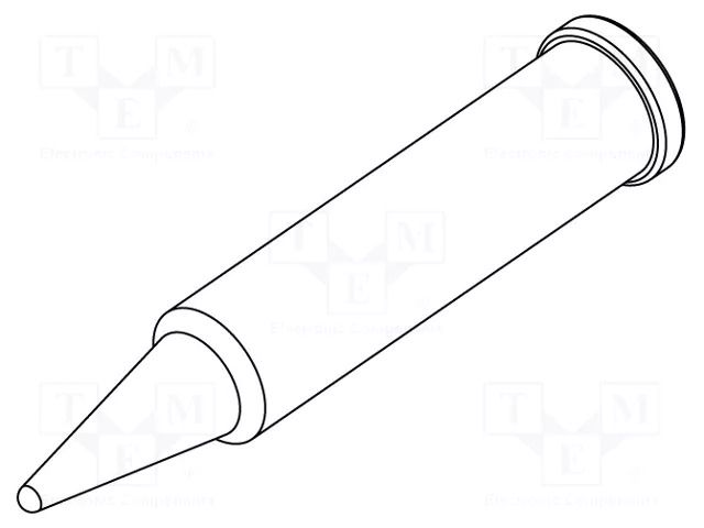 Tip; conical; 1mm; for  soldering iron,for soldering station ERSA ERSA-0102PDLF10