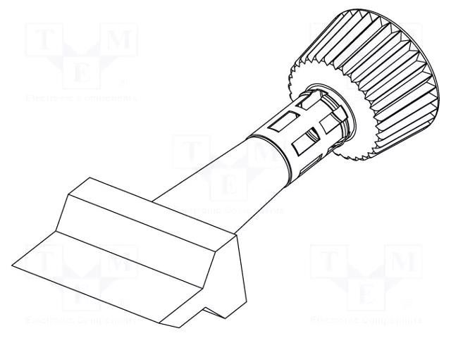 Tip; shovel; 20mm; for  soldering iron,for soldering station ERSA ERSA-0102ZDLF200