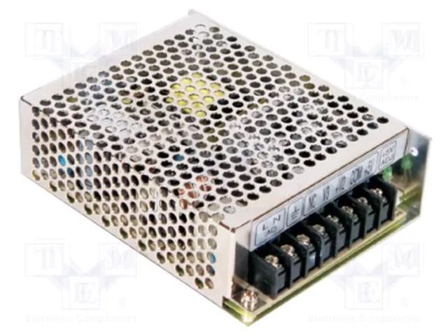 Power supply: switching; for building in,modular; 65.5W; 5VDC MEAN WELL RT-65C