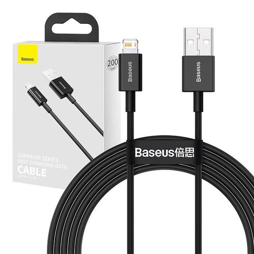 Baseus Superior Series Cable USB to iP 2.4A 2m (black), Baseus CALYS-C01