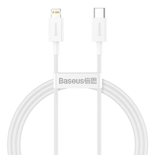 Baseus Superior Series Cable USB-C to Lightning, 20W, PD, 1m (white), Baseus CATLYS-A02