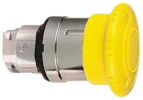 PB MUSHROOM 40MM PUSH PULL YEL ZB4BS55