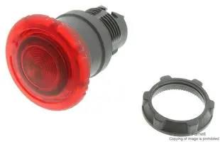 PB ILLMUSHROOM 40MMTURNREL REDLED ZB5AW743