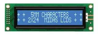 DISPLAY, ALPHANUMERIC, 24X2, WHITE MC22405A6W-BNMLW-V2