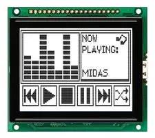 DISPLAY, LCD GRAPHIC, 128X64, FSTN MC128064B6W-FPTLW-V2
