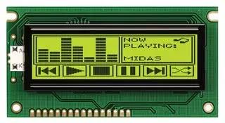 LCD, 144X32, STN, Y/GN B/L, CHINESE MC144032C6WC-SPTLY