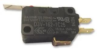 MICROSWITCH, SPDT, 16A, LEVER D3V-162-1C25