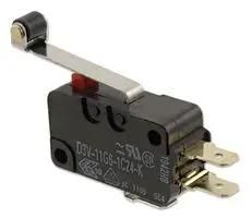 MICROSWITCH, SPDT, 16A, ROLLER D3V-166-1A5
