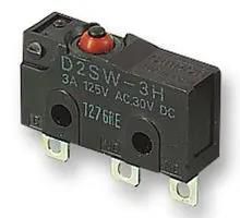MICROSWITCH, SPDT, 0.1A, PIN, LEADS D2SW-01MS