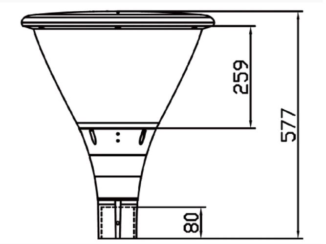 Pargivalgusti NOLINA, 230Vac, 30W, 4500lm, must 207127 5905378207127