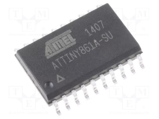 IC: AVR microcontroller; SO20-W; 1.8÷5.5VDC; Ext.inter: 16; Cmp: 1 MICROCHIP TECHNOLOGY ATTINY861A-SU