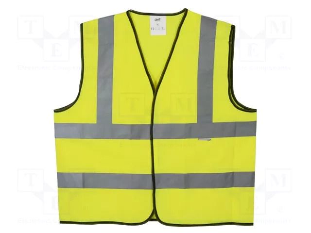 Reflection waistcoat; Size: XL; yellow; Mounting: bur AVIT AV-13100