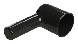 R/A RUBBER BOOT, SIZE 18, BLK, CIR CONN AHDPM18-BT-RA-BK