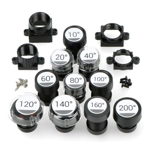 Set of lenses for Arducam cameras - M12 mount ACM-13604 5904422341954