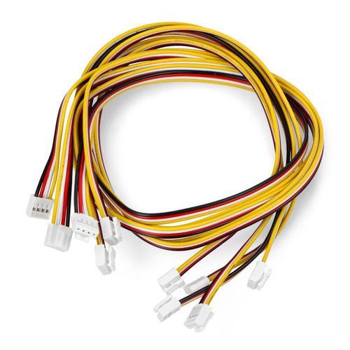 Grove - set of 5 female-female 4-pin - 2mm/50cm with latch SEE-04399 5904422368944