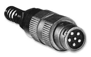 CONNECTOR, DIN AUDIO, PLUG, 6WAY GC328