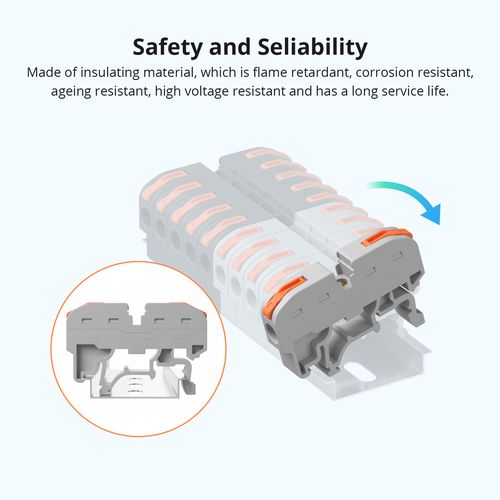 Набор для установки на DIN-рейку с обжимными контактами, SONOFF SONOFF-211