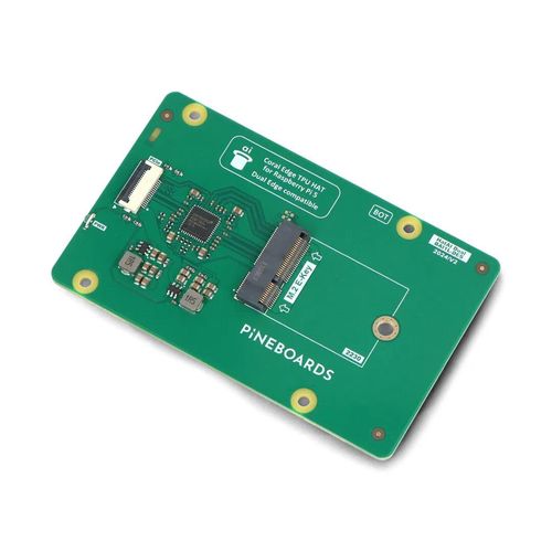 Pineboards Hat AI! Dual - Google Coral Dual Edge TPU PCIe M.2 E-key adapter for Raspberry Pi 5 PIB-24866 5906268918154