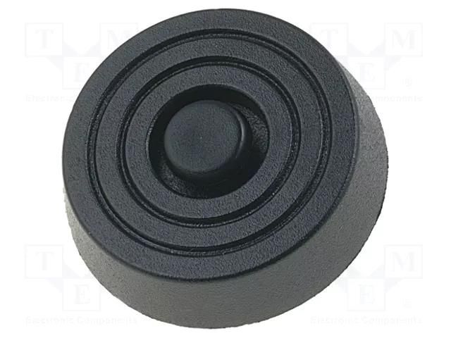Quick mounting foot; black; polyetylene; A: 10mm; B: 31.5mm FIX&FASTEN FF-11