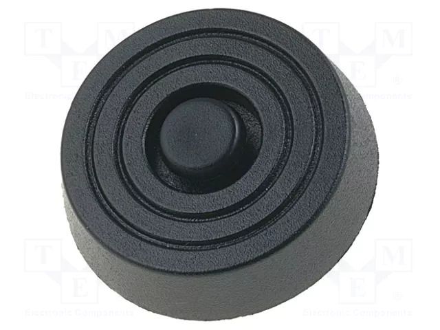 Quick mounting foot; black; polyetylene; A: 10mm; B: 31.5mm FIX&FASTEN FF-11