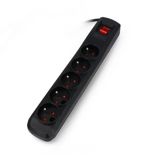 Power strip with protection Arcon R5 black - 5 sockets - 3m IMP-16538 5904722197596