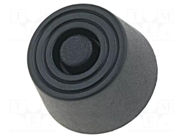 Quick mounting foot; black; polyetylene; A: 8mm; B: 23.7mm FIX&FASTEN FF-3