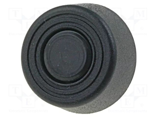 Quick mounting foot; black; polyetylene; A: 6mm; B: 14mm; C: 12.7mm FIX&FASTEN FF-35