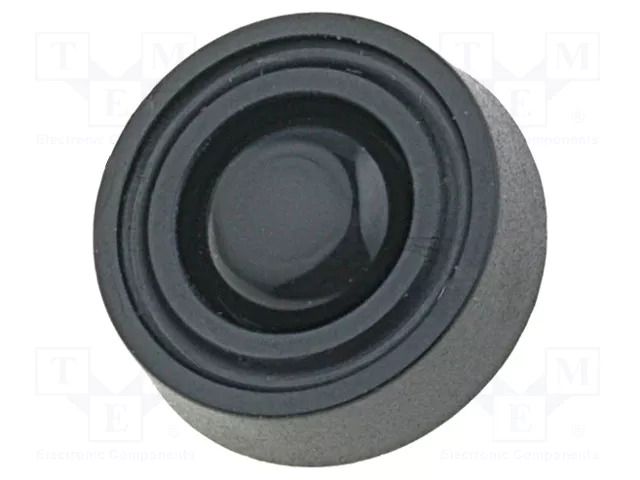 Quick mounting foot; black; polyetylene; A: 5mm; B: 15.7mm; C: 15mm FIX&FASTEN FF-8