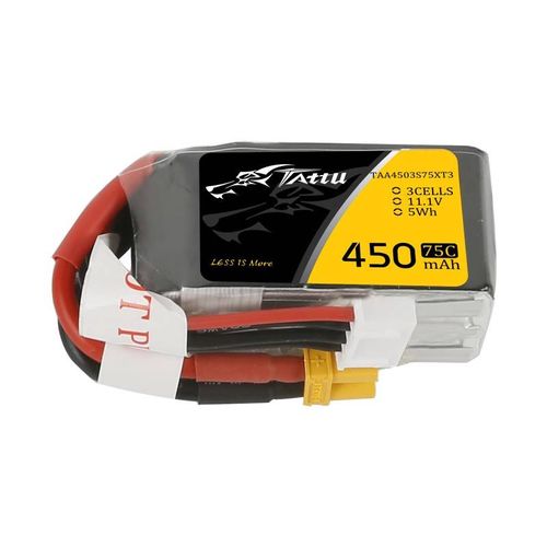 Tattu 450mAh 11.1V 75C 3S1P battery, Tattu TAA4503S75XT3