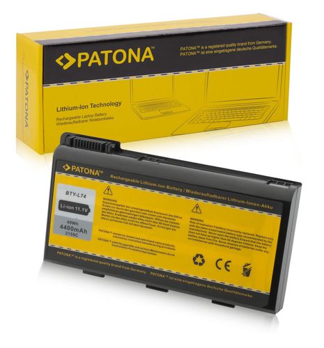 Battery for MSI A5000 A6000 A6200 CR600 CR620 CR700 BTY-L74 BTY-L75, PATONA 2159 4260270449909