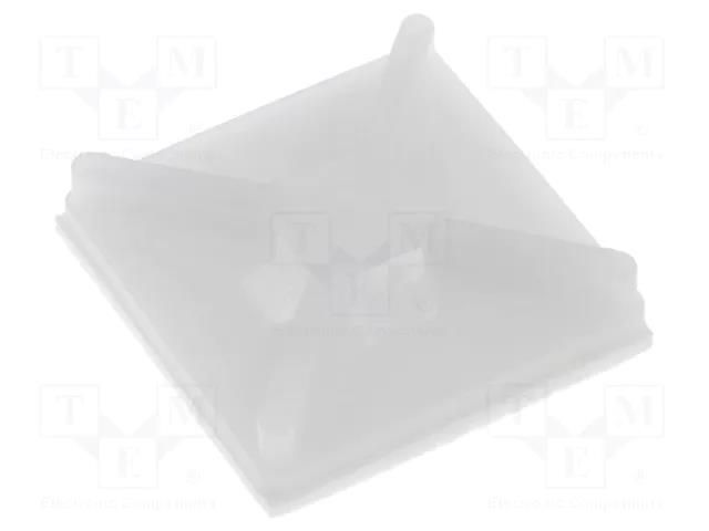 Holder; screw,self-adhesive; polyamide; UL94V-2; natural; B: 4mm FIX&FASTEN FIX-CM-19