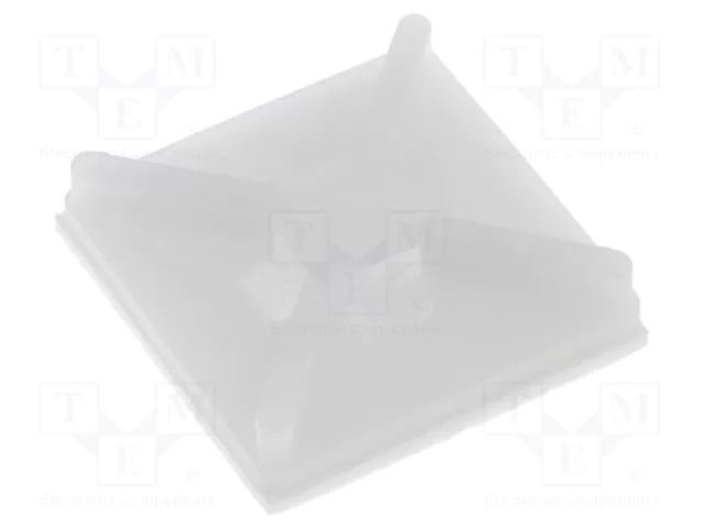 Holder; screw,self-adhesive; polyamide; UL94V-2; natural; B: 4mm FIX&FASTEN FIX-CM-19