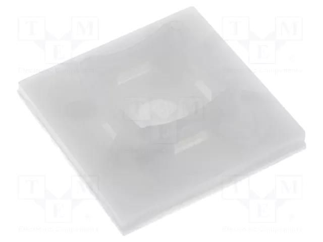 Holder; screw,self-adhesive; polyamide; UL94V-2; natural; C: 7.1mm FIX&FASTEN FIX-CM-25