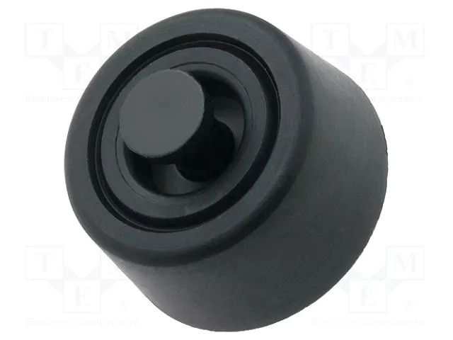 Quick mounting foot; black; polyetylene; A: 8mm; B: 20mm; C: 18mm DREMEC FIX-FR-117
