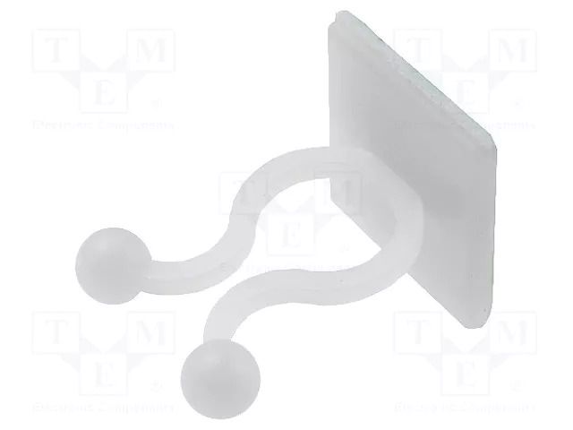 Cable clips; ØBundle : 10mm; polyamide; natural; UL94V-2; H: 27.3mm FIX&FASTEN FIX-KL-4