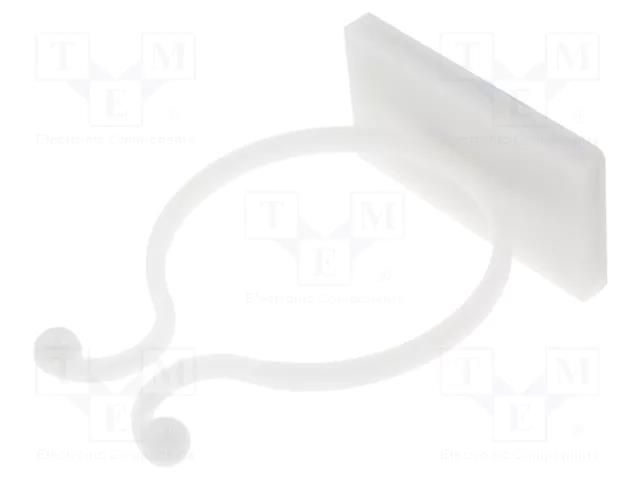 Cable clips; ØBundle : 34mm; polyamide; natural; UL94V-2; H: 56.2mm FIX&FASTEN FIX-KL-5