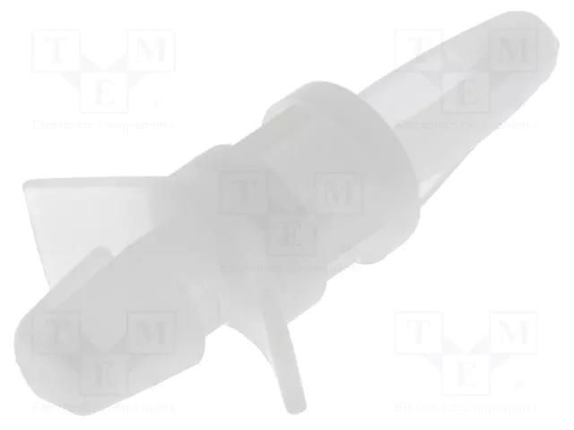 PCB distance; polyamide; L: 7.9mm; snap fastener; natural; UL94V-2 DREMEC FIX-LCBS-7.9