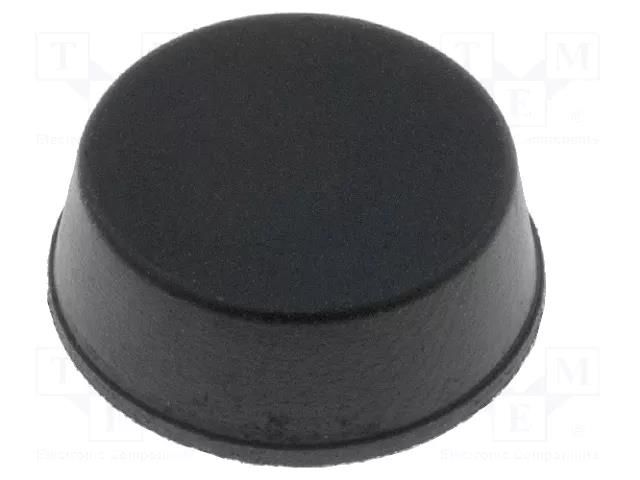 Self-adhesive foot; black; rubber; A: 13mm; B: 11.4mm; C: 5mm FIX&FASTEN FIX-RF-005