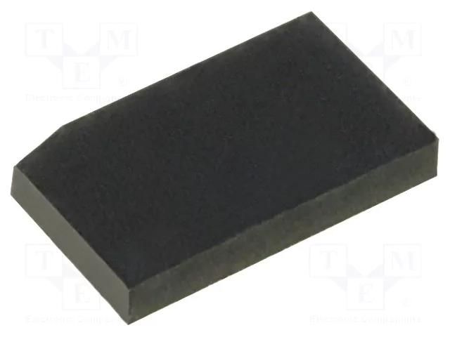 Self-adhesive foot; H: 1.6mm; black; rubber; W: 9.9mm; L: 6mm FIX&FASTEN FIX-SF-100616