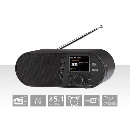 DABMAN d105 Compact DAB+ /FM / Bluetooth Radio Black 22-314-00 4024035314006