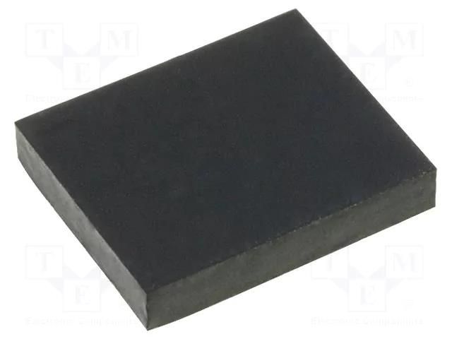 Self-adhesive foot; H: 3mm; black; rubber; W: 12mm; L: 15mm FIX&FASTEN FIX-SF-121530