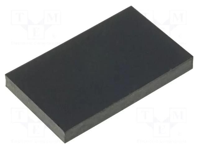 Self-adhesive foot; H: 3mm; black; rubber; W: 15mm; L: 25mm FIX&FASTEN FIX-SF-152530