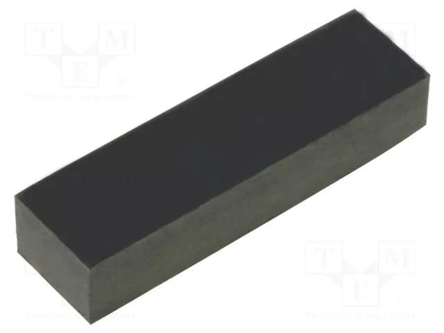 Self-adhesive foot; H: 4mm; black; rubber; W: 19mm; L: 5.6mm FIX&FASTEN FIX-SF-195640