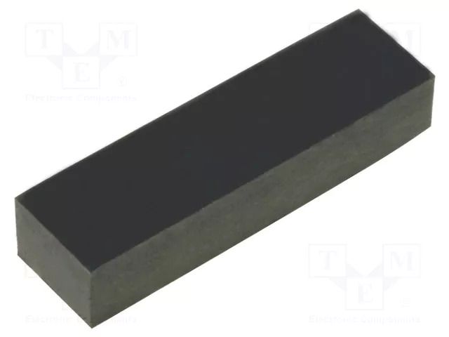 Self-adhesive foot; H: 4mm; black; rubber; W: 19mm; L: 5.6mm FIX&FASTEN FIX-SF-195640