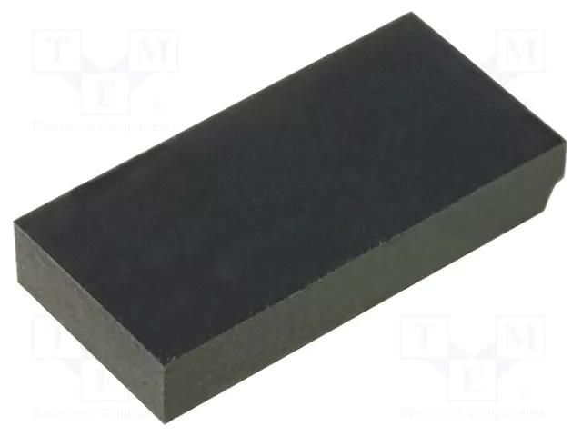 Self-adhesive foot; H: 3.5mm; black; rubber; W: 20mm; L: 10mm FIX&FASTEN FIX-SF-201035