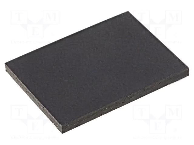 Self-adhesive foot; H: 1.5mm; black; rubber; W: 20mm; L: 15mm FIX&FASTEN FIX-SF-201515