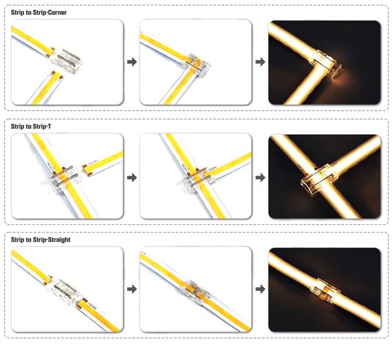 Fast Connector 3rd Gen. 9w1 SMD/COB 2pin 8mm 5A PCB-PCB PRIME (10 pcs.) 220430 5905378220430