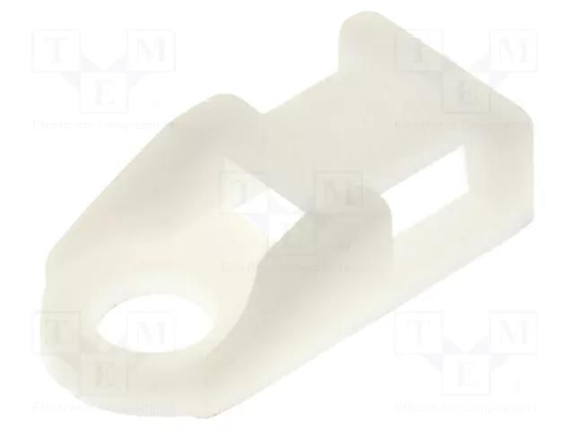 Holder; screw; polyamide; natural; Tie width: 5mm; Ht: 4.9mm FIX&FASTEN FIX-TH-1