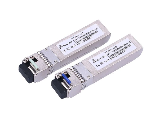 Extralink SFP+ 10G | SFP+ WDM Module | 10Gbps 1270/1330nm, single mode, 20km, LC, DOM, pair, EXTRALINK EX.6211 5902560366211